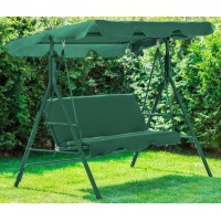 Садовые качели Just Garden Relax до 250 кг. трехместная. Зеленый