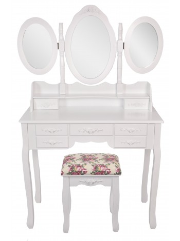 Туалетний столик Bonro-В020 (червона табуретка) (20000038)