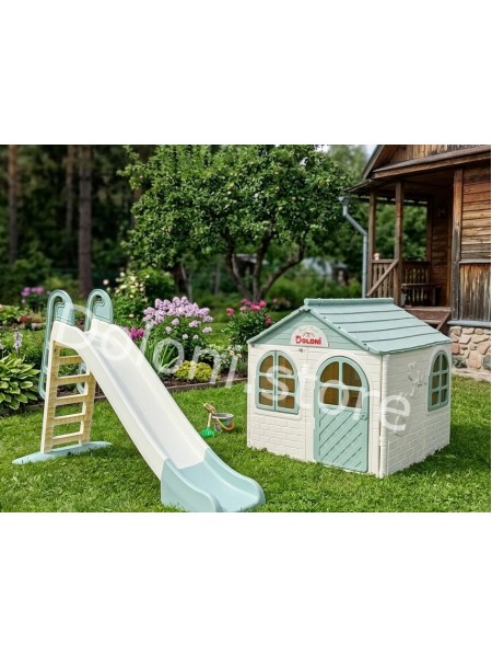 Детская площадка Doloni Base Мedium, детский домик  + горка (BaseMB-0223)