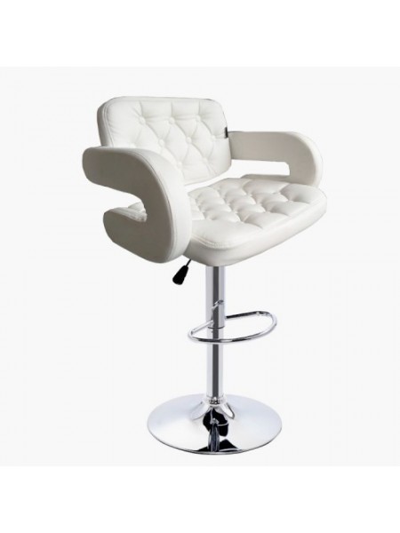Барное кресло Винчи (BS-12335W), Белое, стул визажиста