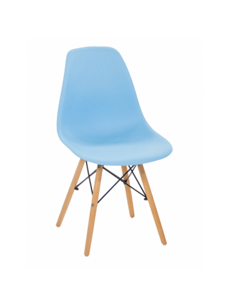 Крісло для кухні на ніжках Bonro В-173 FULL KD голубе