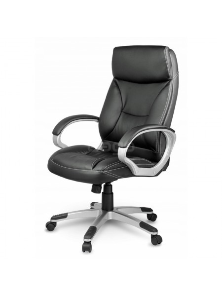 Офісне крісло Just Sit ROMA до 130 кг. Чорний. Комп'ютерне крісло ROMA