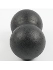 М'яч масажний (подвійний, арахіс), 8х16 см.Чорний MS 2758-2