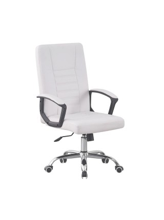 Крісло офісне на колесах Bonro (42400368) Білий