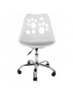 Крісло офісне, комп'ютерне Bonro (42400386) Білий з сірим сидінням