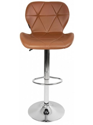 Барний стілець зі спинкою Bonro B-087 коричневий (40600020)