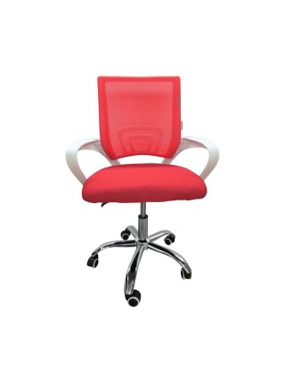 Кресло офисное Bonro 619 бело-красное