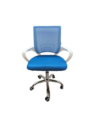 Кресло офисное Bonro 619 бело-синее