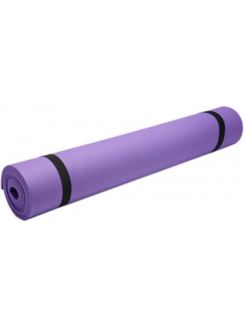Коврик для фитнеса, йогамат (MS 0380-2) EVA 173-61 см. Фиолетовый 5 мм.