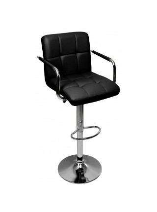 Барный стул со спинкой Bonro B-026 черный (2шт)