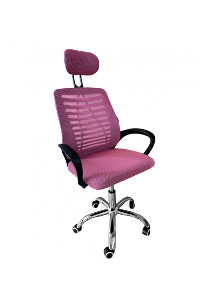 Крісло офісне Bonro B-6200 рожеве