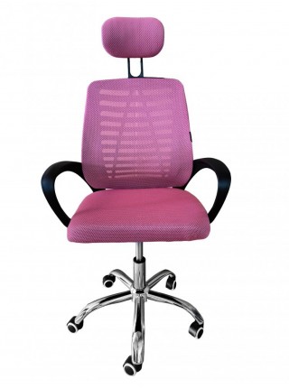 Кресло офисное Bonro B-6200 розовое