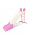 Дитяча пластикова гірка Doloni (014550/22) Бежево-Рожева до 40 кг, спуск 243 см.