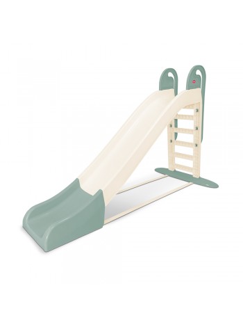Дитяча пластикова гірка Doloni (014550/23) Бежево-М'ятна до 40 кг, спуск 243 см.