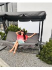 Садова гойдалка JUST GARDEN Relax Comfort 3-міс., до 200 кг! Сірий
