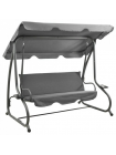 Садова гойдалка JUST GARDEN Relax Comfort 3-міс., до 200 кг! Сірий