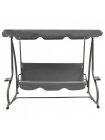 Садова гойдалка JUST GARDEN Relax Comfort 3-міс., до 200 кг! Сірий