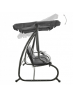 Садова гойдалка JUST GARDEN Relax Comfort 3-міс., до 200 кг! Сірий