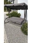 Садова гойдалка JUST GARDEN Relax Comfort 3-міс., до 200 кг! Сірий
