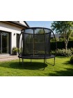 Батут Just Fun 305 см., до 150 кг. FiberGlass. Внутренняя сетка. Черный