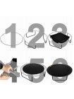 Батут Just Fun 305 см., до 150 кг. FiberGlass. Внутренняя сетка. Черный