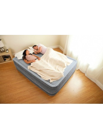 Надувне ліжко Intex 67770 (152х203х33 см.) з електронасосом