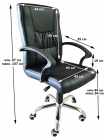 Кресло офисное Bonro B-602 черное (3 шт) (47000057)