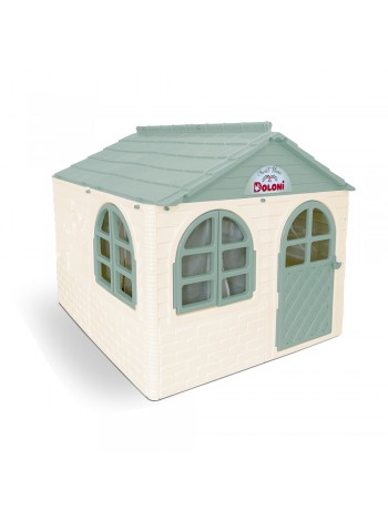 Дитячий пластиковий будиночок (кавово-коричневий) долоні-02550/2