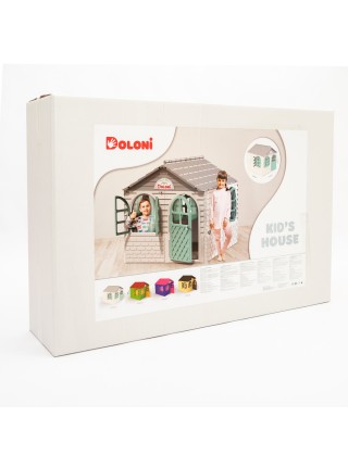 Детский пластиковый домик (Бежево-мятный) Долони - 02550/2