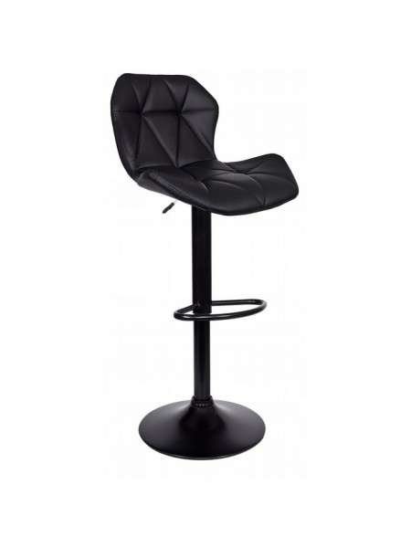 Барный стул со спинкой Bonro BN-087 (42400411) Черный (черное основание)