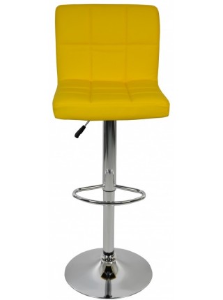 Барный стул со спинкой Bonro B-628 желтый (40080040)