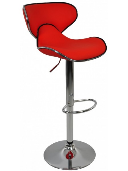 Барный стул со спинкой Bonro B-678 красный (40080033)