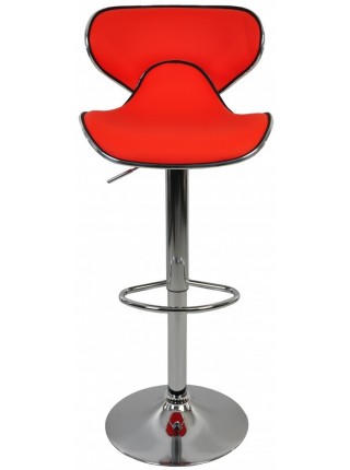 Барный стул со спинкой Bonro B-678 красный (40080033)