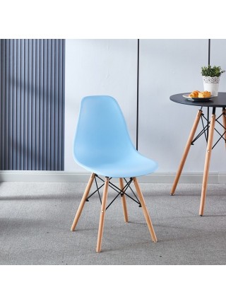 Крісло для кухні на ніжках Bonro (42400360) 2 шт. Блакитний