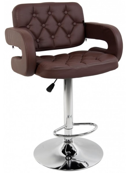 Барный стул со спинкой Bonro B-823A коричневый (40080051)