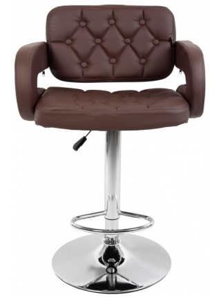 Барний стілець зі спинкою Bonro B-823A коричневий (40080051)