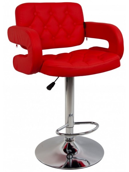 Барний стілець зі спинкою Bonro B-823A червоний (40080052)