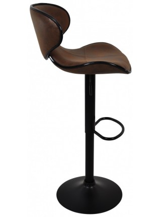 Барный стул со спинкой Bonro HB-678 коричневый (40080044)