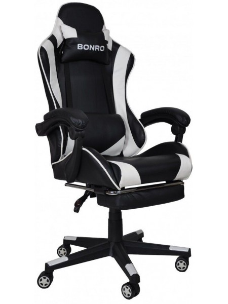 Крісло геймерське Bonro B-2013-1 біле (40800011)