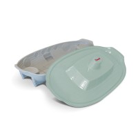 Детская пластиковая песочница в форме корабля Doloni (03355/7). Серо-мятная