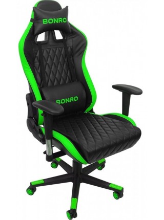 Кресло геймерское Bonro 1018 зеленое (40700006)