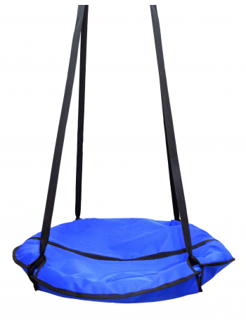 Підвісна садова гойдалка (гніздо лелеки) для дітей та дорослих 100 см. до 100 кг. Синій