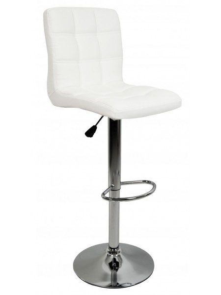 Барный стул со спинкой Bonro B-1021 белый (40080054)