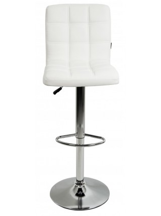 Барний стілець зі спинкою Bonro B-1021 білий (40080054)