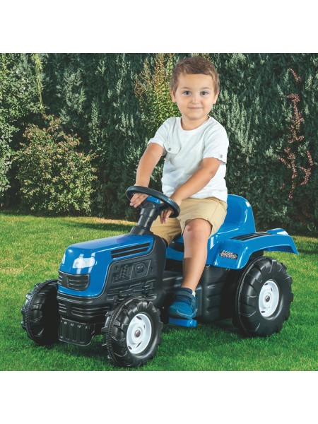 Трактор на педалях DOLU 8045, пластиковый. Синий